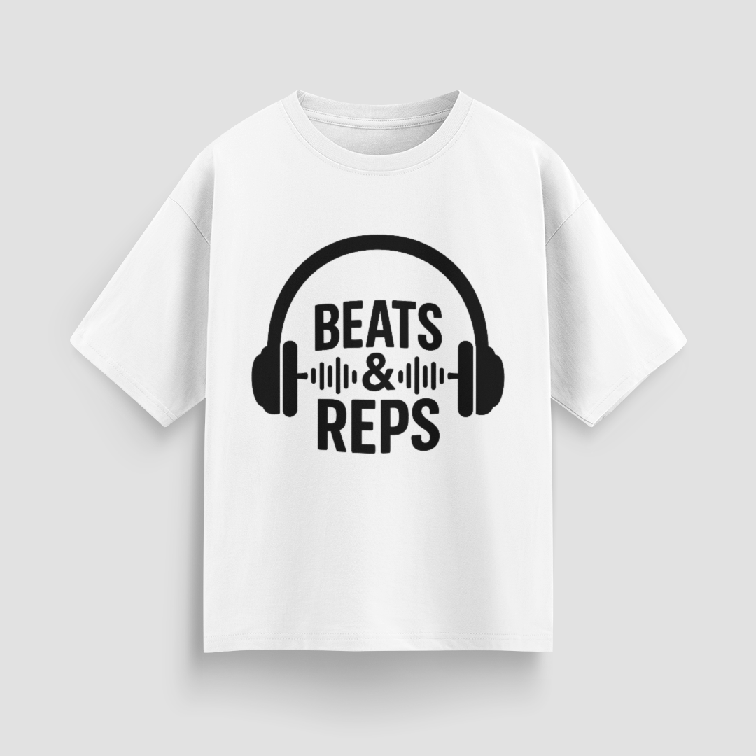 Beats and Reps Unisex Oversized T-Shirt