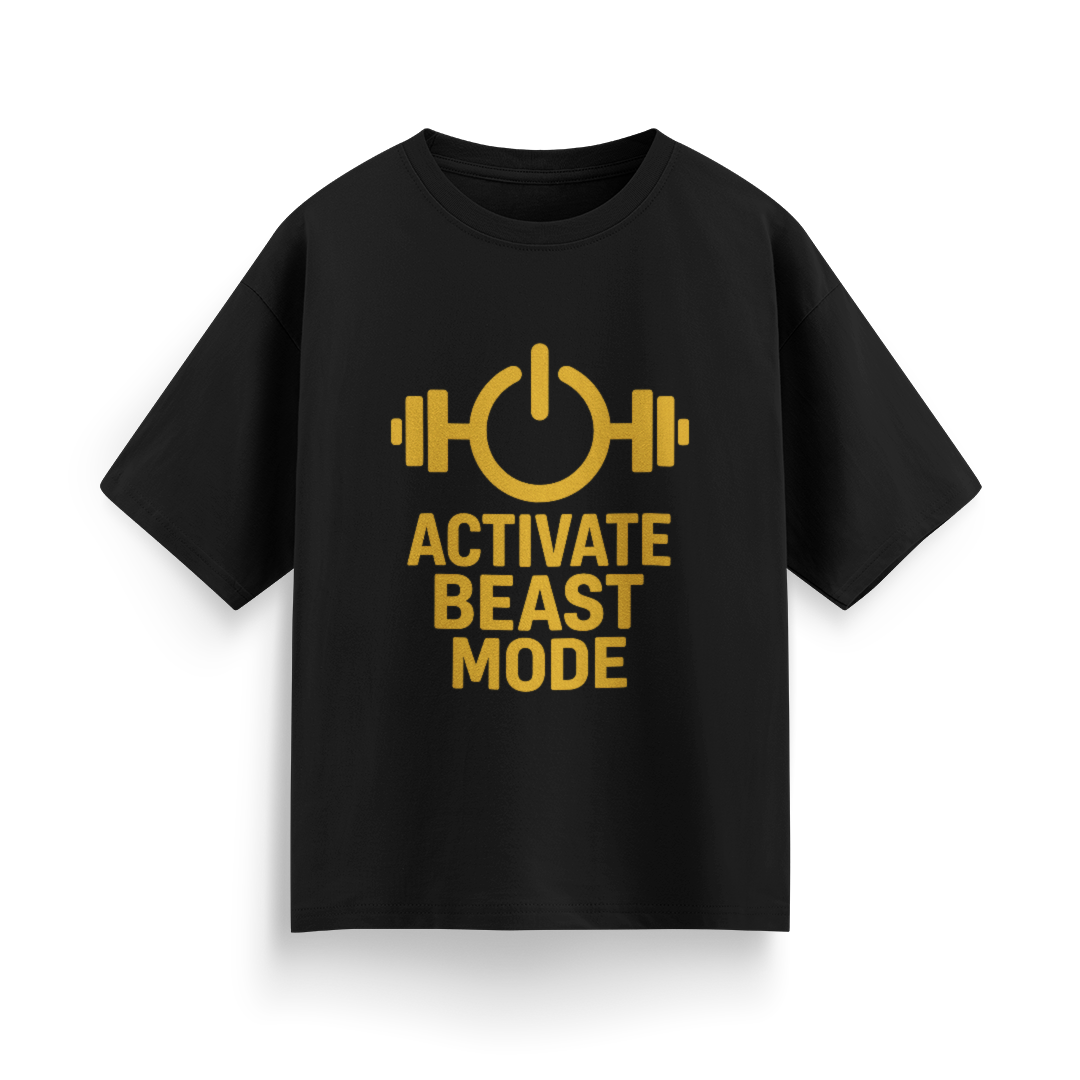 Activate Beast Mode Unisex Oversized T-Shirt