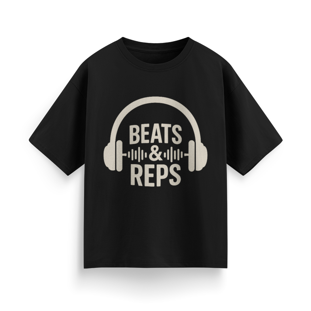 Beats and Reps Unisex Oversized T-Shirt