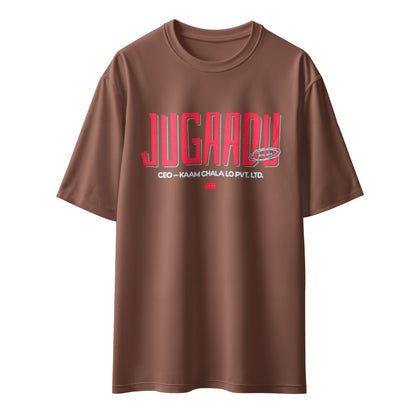 Jugaadu – CEO Kaam Chala Lo Pvt. Ltd. Unisex Oversized T-Shirt
