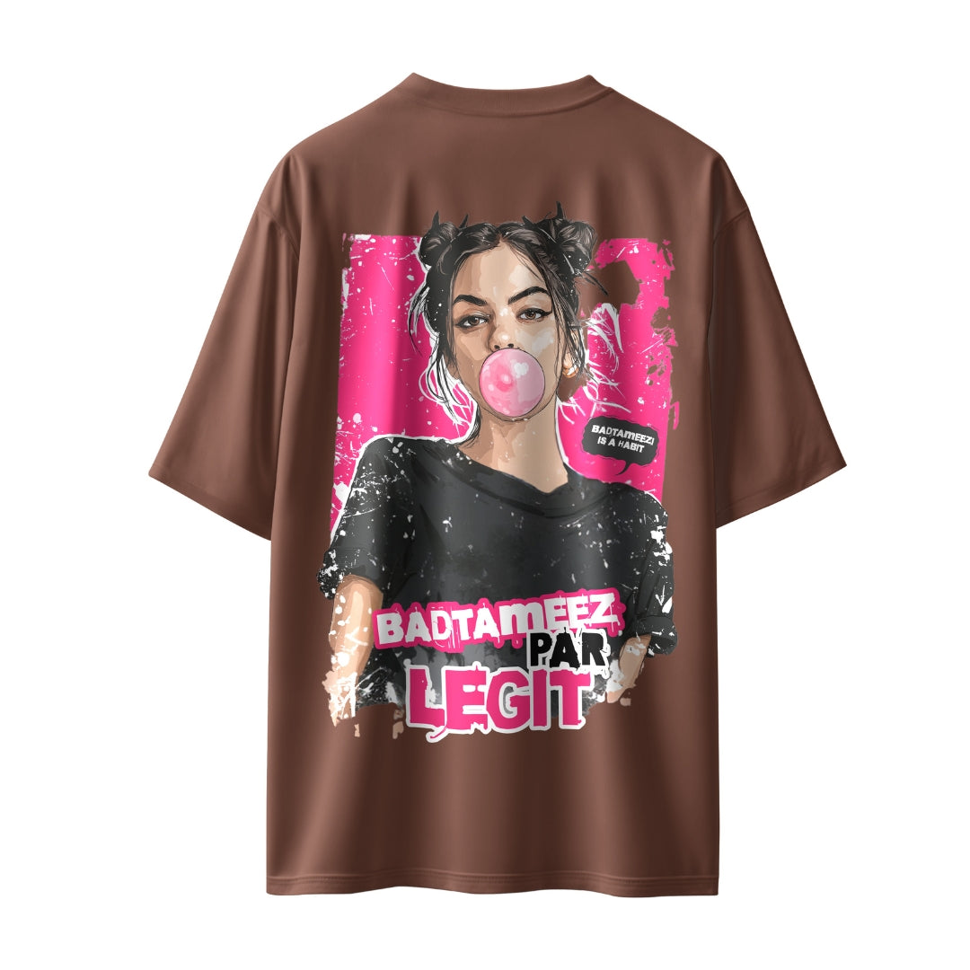 Badtameez Par Legit Unisex Oversized T-Shirt