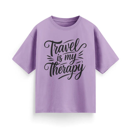 Travel is My Therapy Unisex Oversized T-Shirt