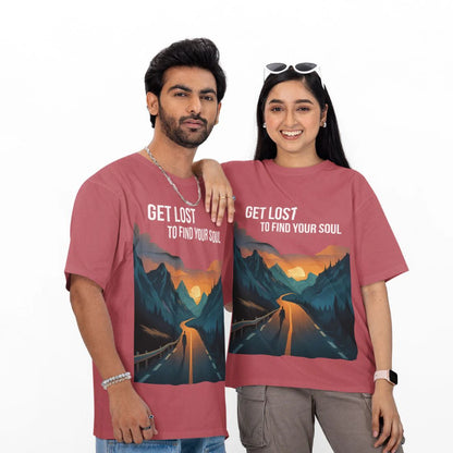 Get Lost to Find Your Soul Unisex Oversized  T-Shirt