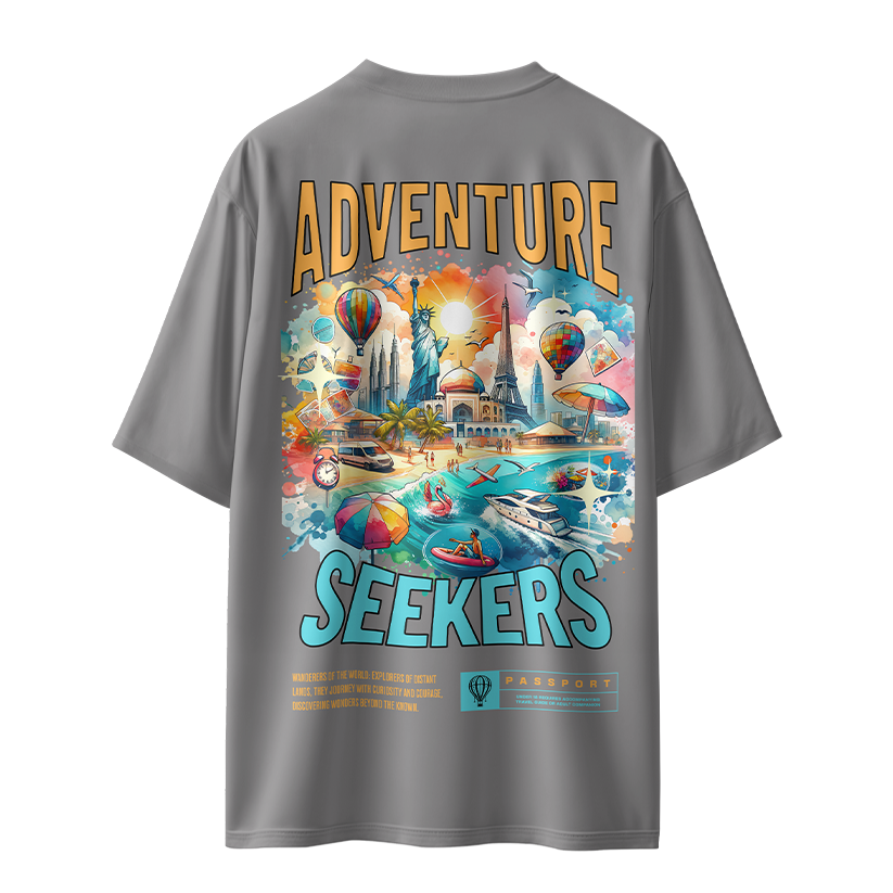 Adventure Seekers Unisex Oversized T-Shirt