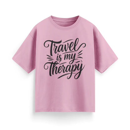 Travel is My Therapy Unisex Oversized T-Shirt