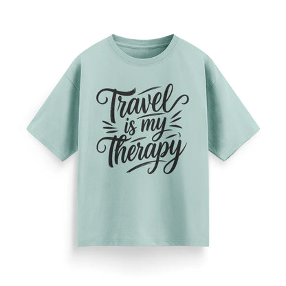 Travel is My Therapy Unisex Oversized T-Shirt