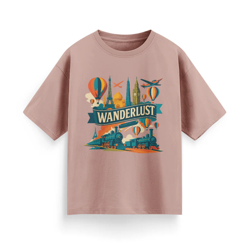 Wanderlust Unisex Oversized  T-Shirt