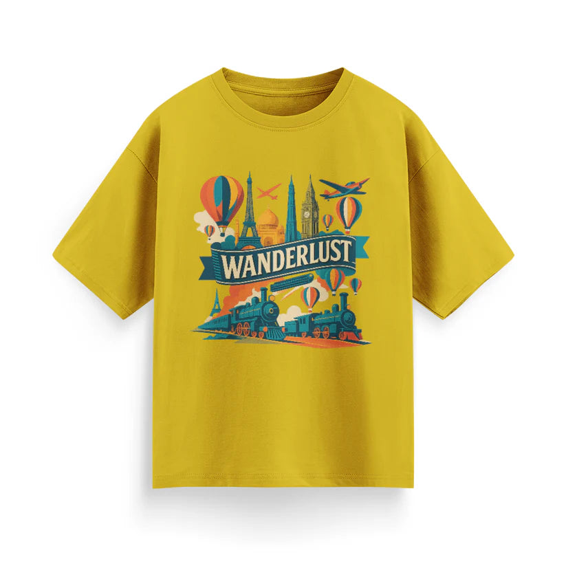 Wanderlust Unisex Oversized  T-Shirt