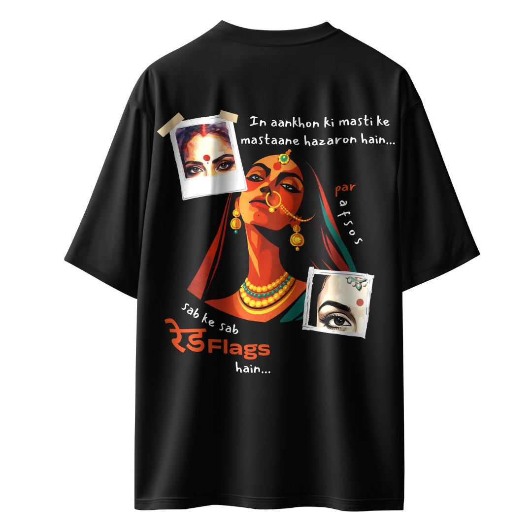 Sab Ke Sab Red Flags Hain Unisex Oversized T-Shirt