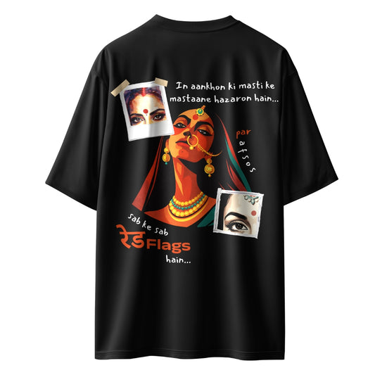 Sab Ke Sab Red Flags Hain Unisex Oversized T-Shirt