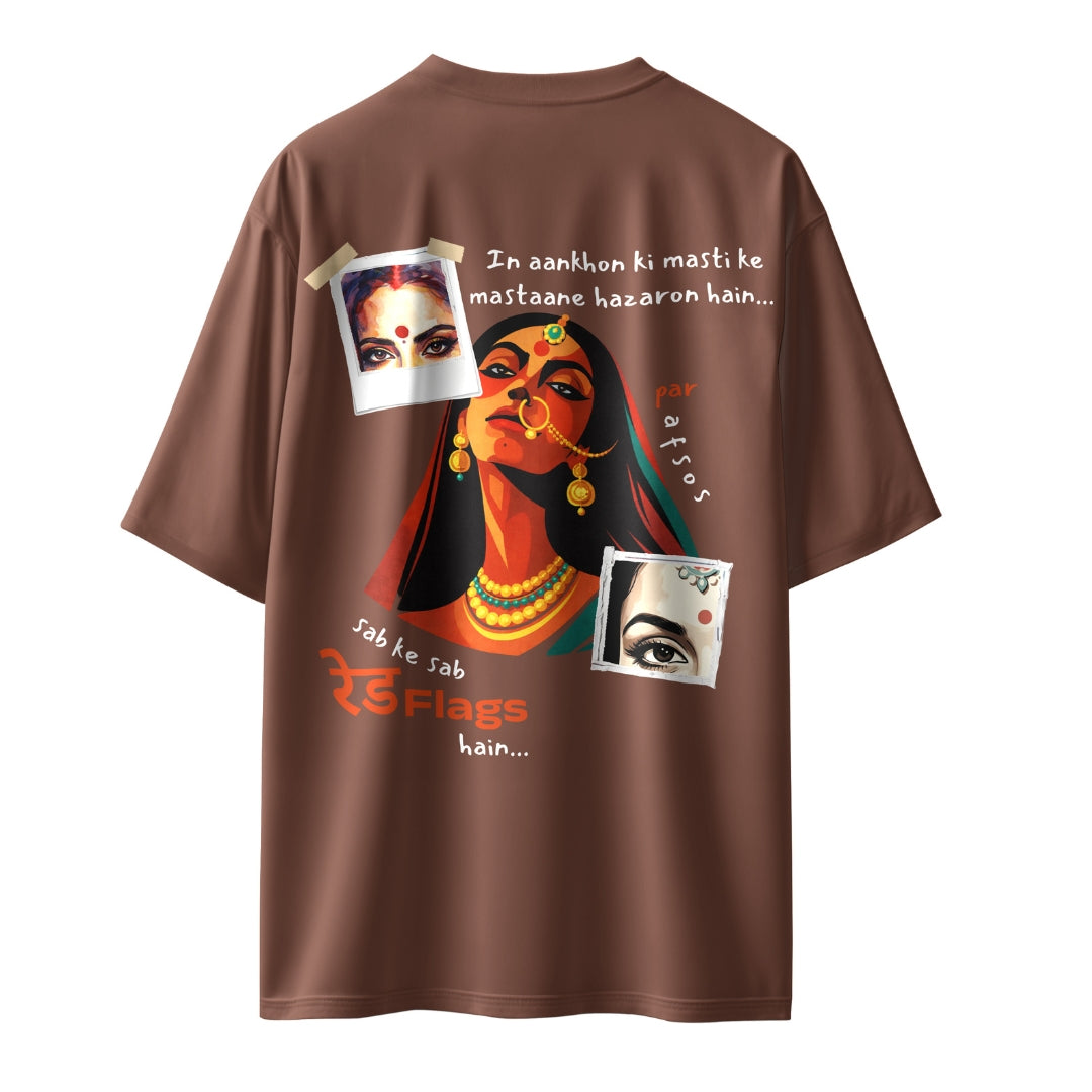 Sab Ke Sab Red Flags Hain Unisex Oversized T-Shirt