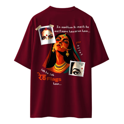 Sab Ke Sab Red Flags Hain Unisex Oversized T-Shirt