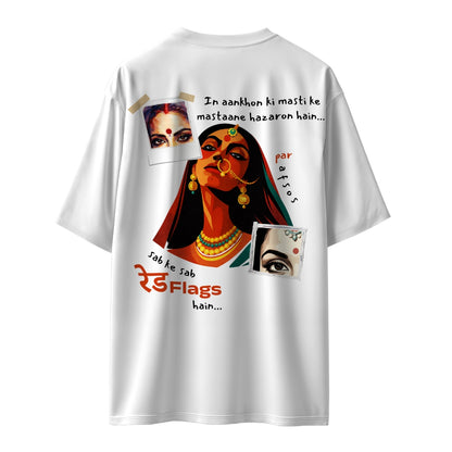 Sab Ke Sab Red Flags Hain Unisex Oversized T-Shirt