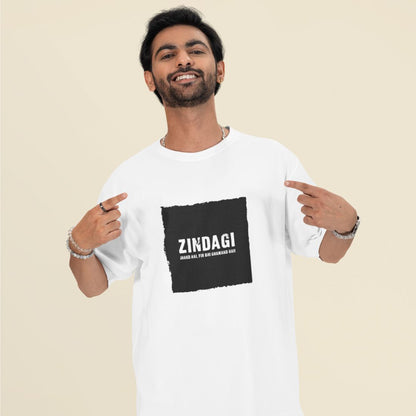 Zindagi Jhand Hai, Fir Bhi Ghamand Hai Unisex Oversized T-Shirt