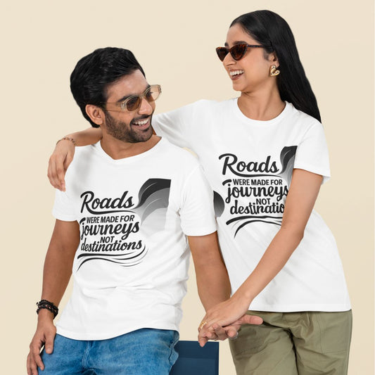 Roads Were Made for Journeys, Not for Destinations Unisex Oversized T-Shirt