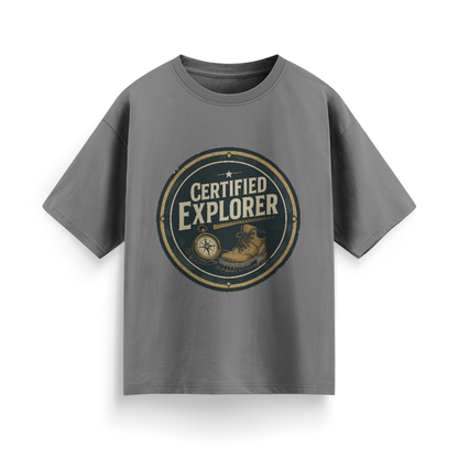 Certified Explorer Unisex Oversized T-Shirt