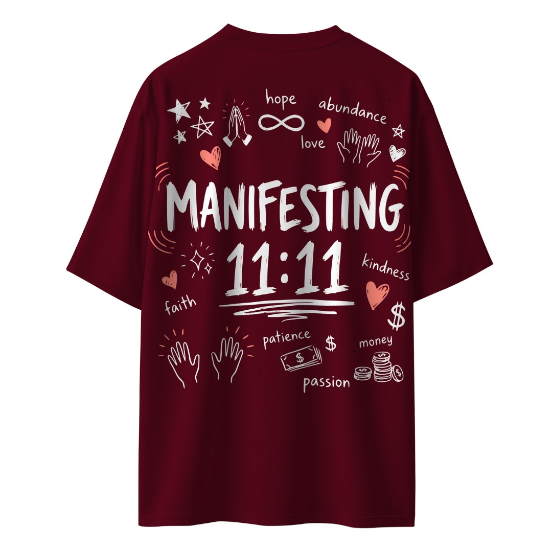 Manifesting 11:11  Unisex Oversized T-shirt
