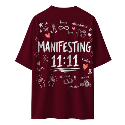 Manifesting 11:11  Unisex Oversized T-shirt