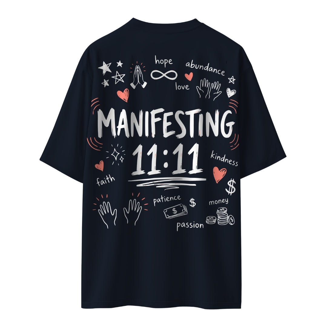 Manifesting 11:11  Unisex Oversized T-shirt