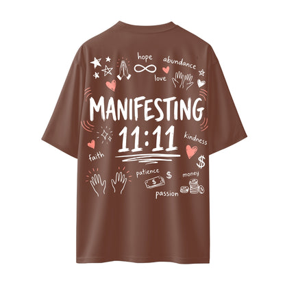 Manifesting 11:11  Unisex Oversized T-shirt