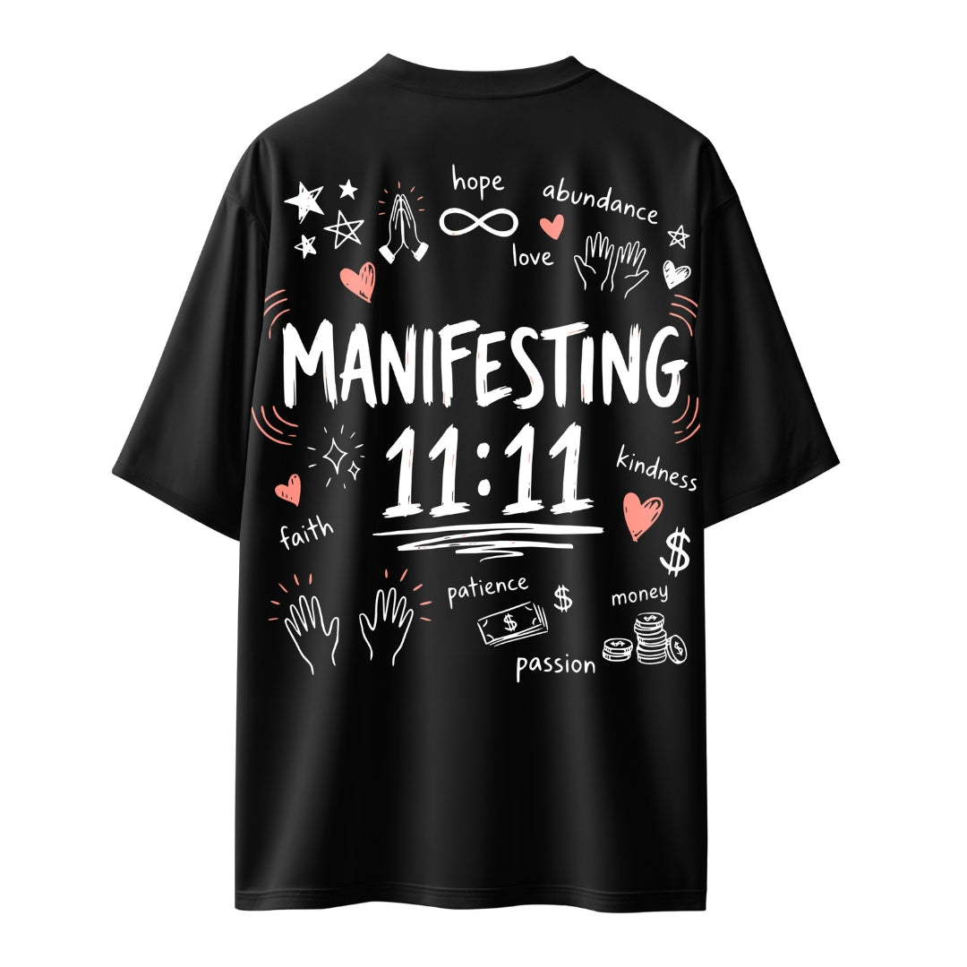 Manifesting 11:11  Unisex Oversized T-shirt