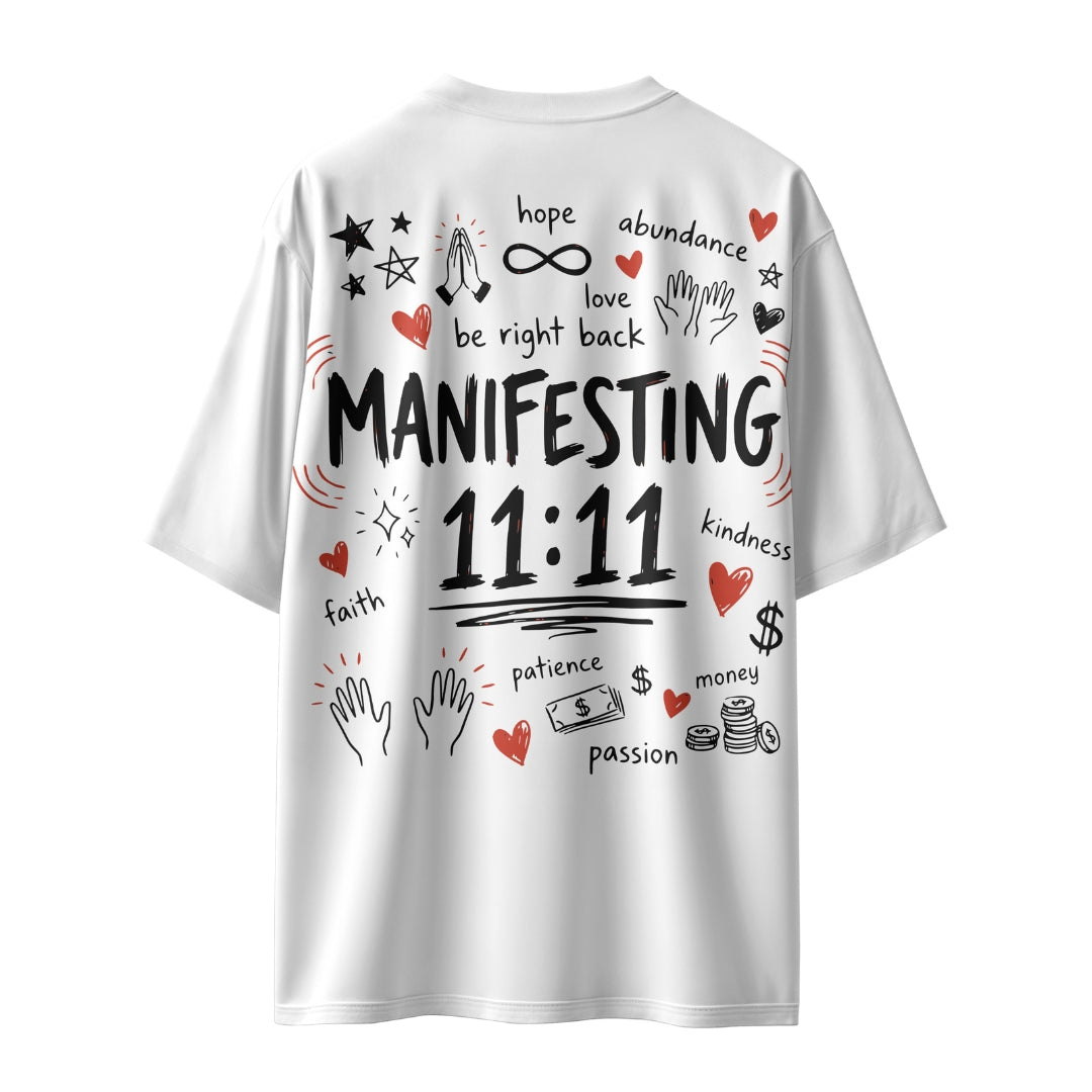 Manifesting 11:11  Unisex Oversized T-shirt