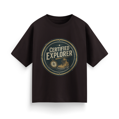 Certified Explorer Unisex Oversized T-Shirt