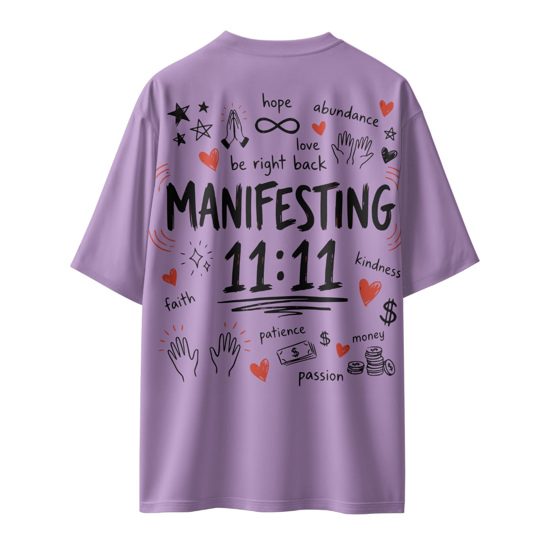 Manifesting 11:11  Unisex Oversized T-shirt