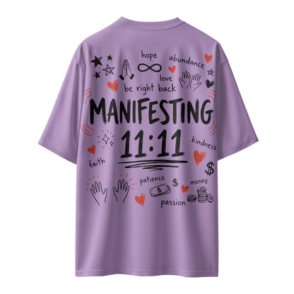 Manifesting 11:11  Unisex Oversized T-shirt