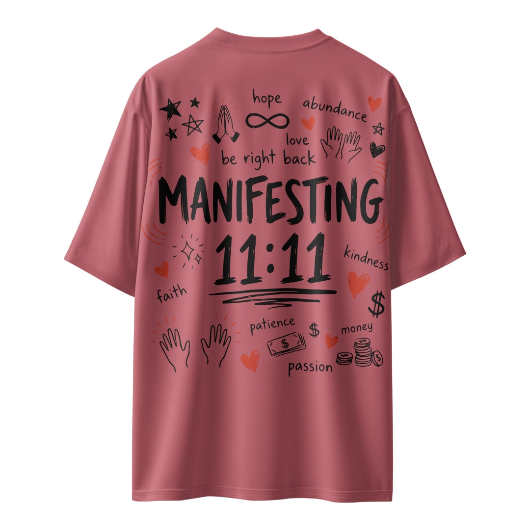 Manifesting 11:11  Unisex Oversized T-shirt