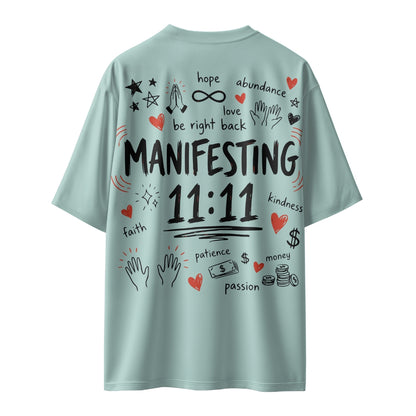 Manifesting 11:11  Unisex Oversized T-shirt