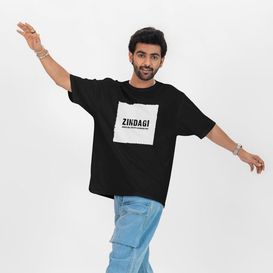 Zindagi Jhand Hai, Fir Bhi Ghamand Hai Unisex Oversized T-Shirt