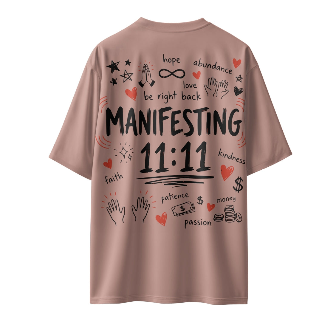 Manifesting 11:11  Unisex Oversized T-shirt