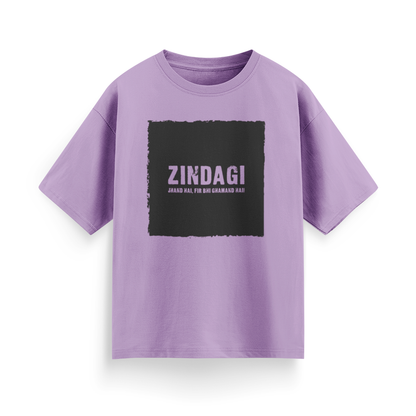 Zindagi Jhand Hai, Fir Bhi Ghamand Hai Unisex Oversized T-Shirt