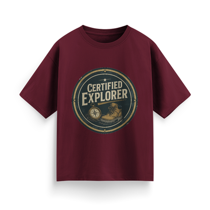 Certified Explorer Unisex Oversized T-Shirt