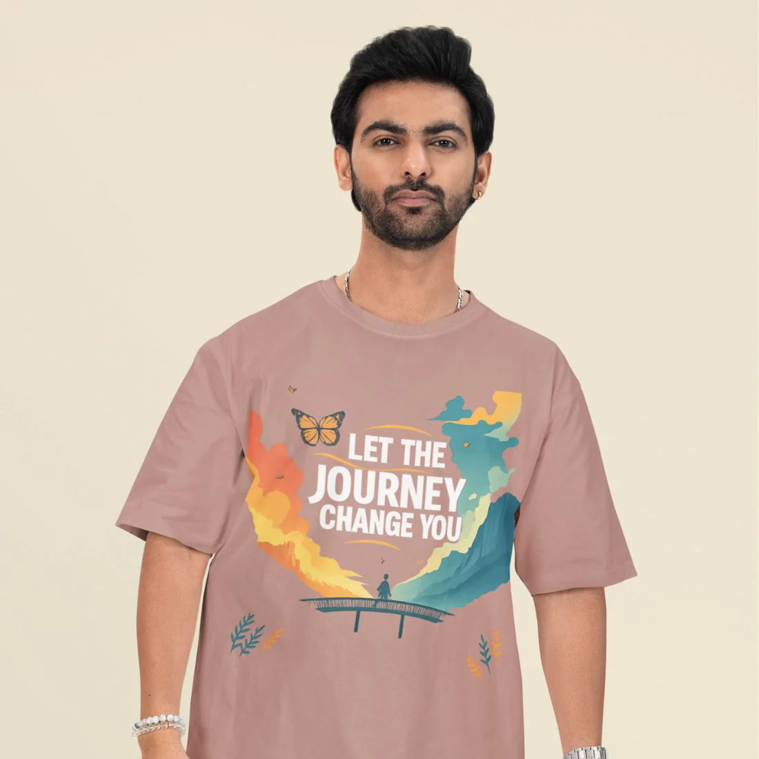 Let the Journey Change You Unisex Oversized  T-Shirt