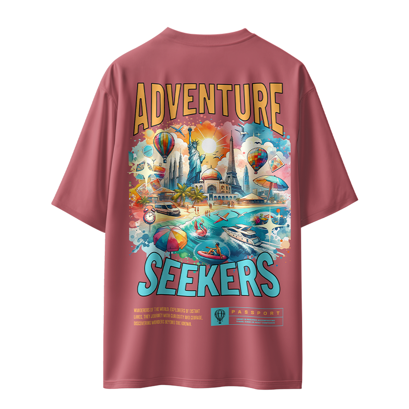 Adventure Seekers Unisex Oversized T-Shirt