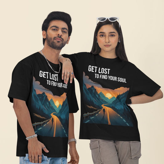 Get Lost to Find Your Soul Unisex Oversized  T-Shirt