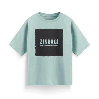 Zindagi Jhand Hai, Fir Bhi Ghamand Hai Unisex Oversized T-Shirt