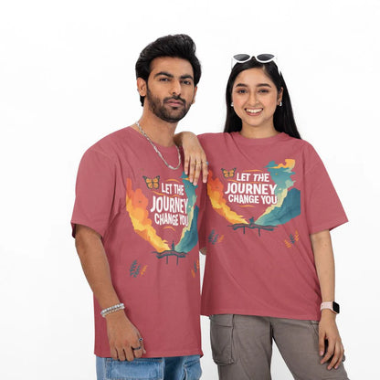 Let the Journey Change You Unisex Oversized  T-Shirt