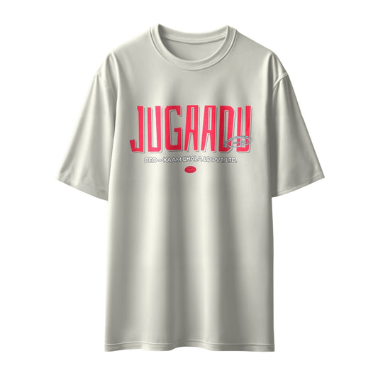 Jugaadu – CEO Kaam Chala Lo Pvt. Ltd. Unisex Oversized T-Shirt