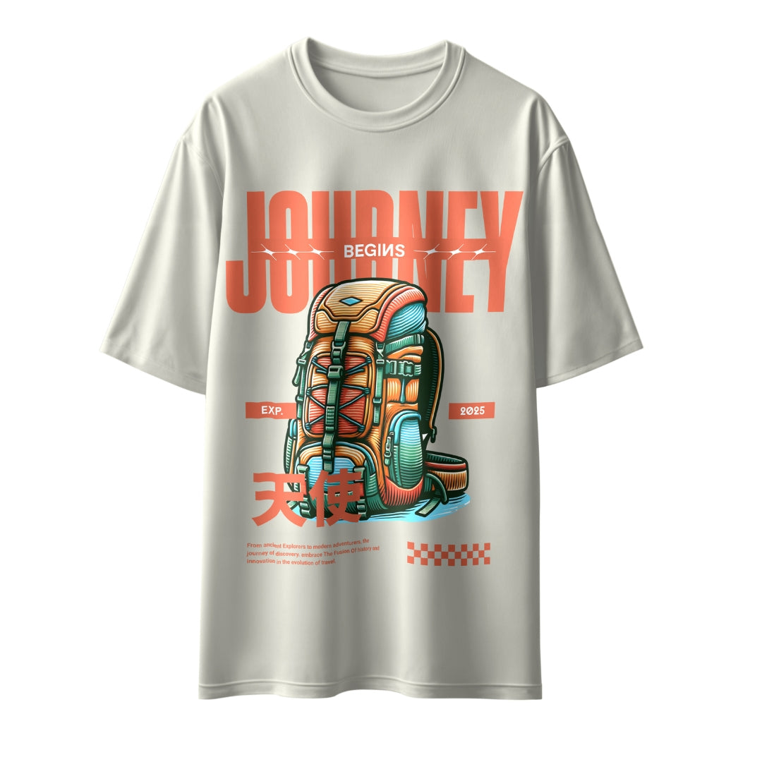 Journey Begins Unisex Oversized T-Shirt