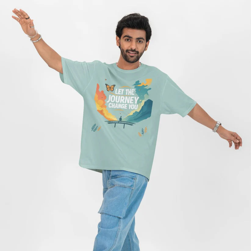 Let the Journey Change You Unisex Oversized  T-Shirt