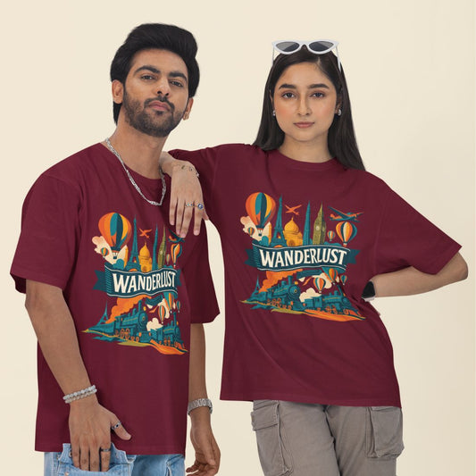 Wanderlust Unisex Oversized  T-Shirt