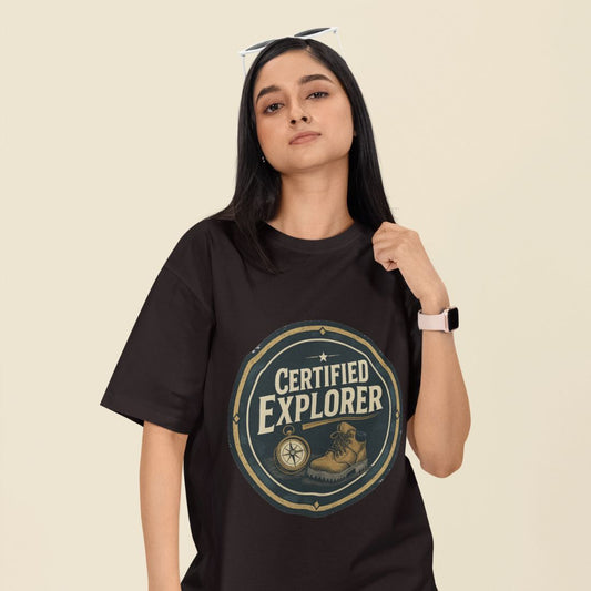 Certified Explorer Unisex Oversized T-Shirt