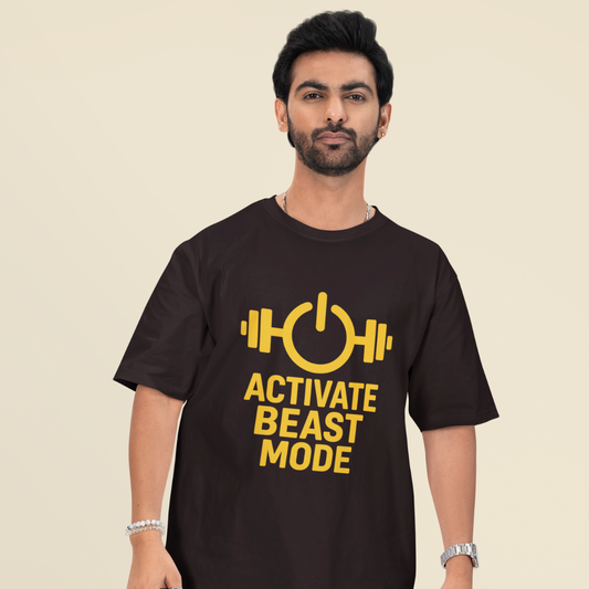Activate Beast Mode Unisex Oversized T-Shirt