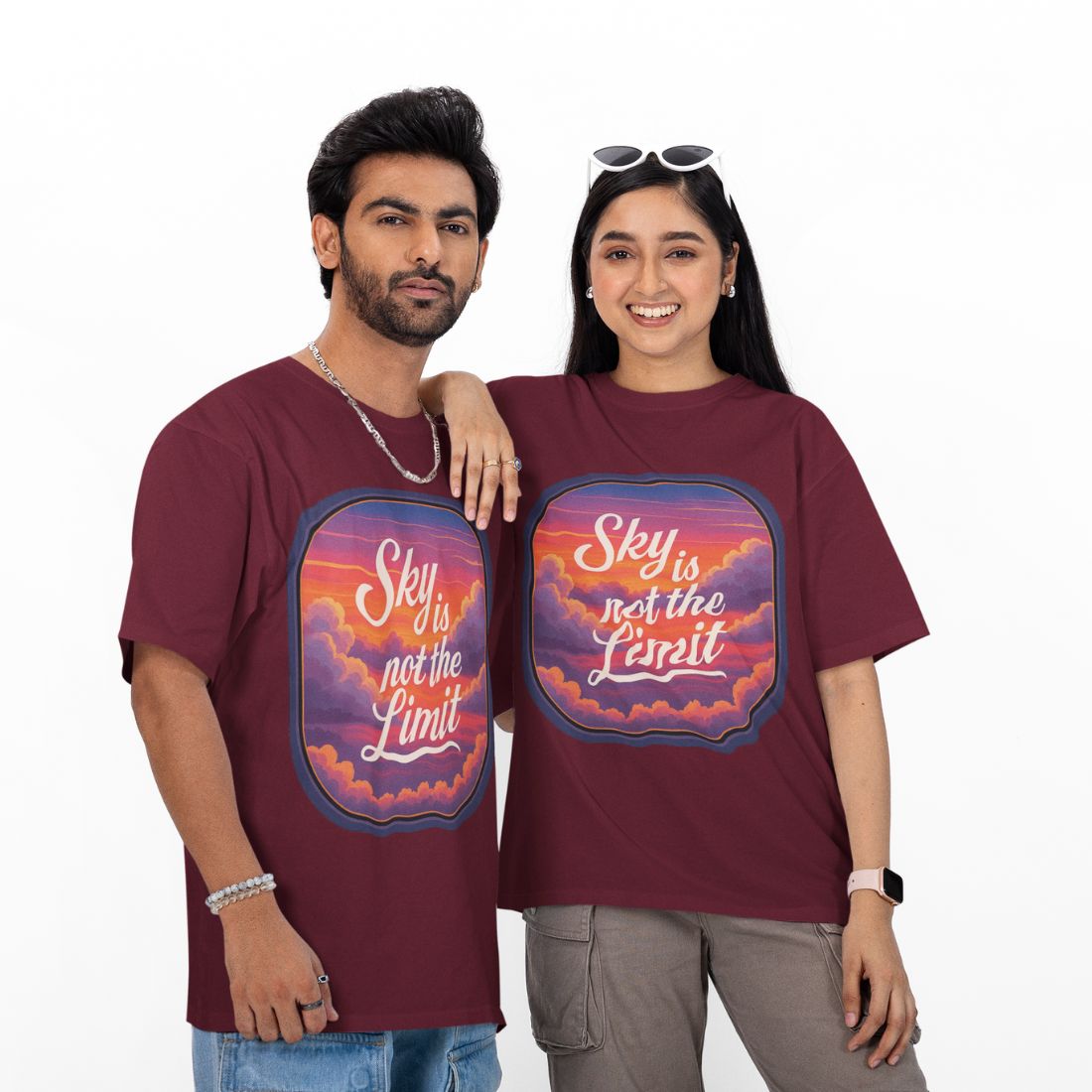 Sky is Not the Limit Unisex Oversized T-shirt