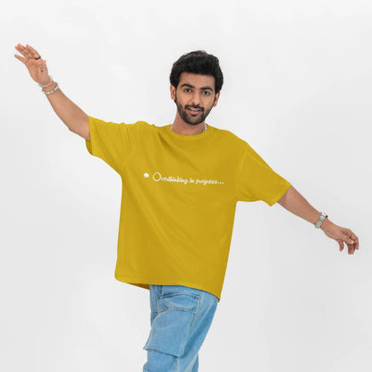 Overthinking in Progress Unisex Oversized T-Shirt