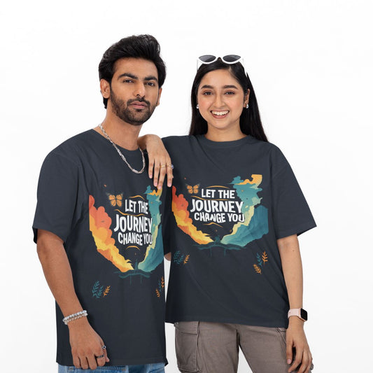 Let the Journey Change You Unisex Oversized  T-Shirt
