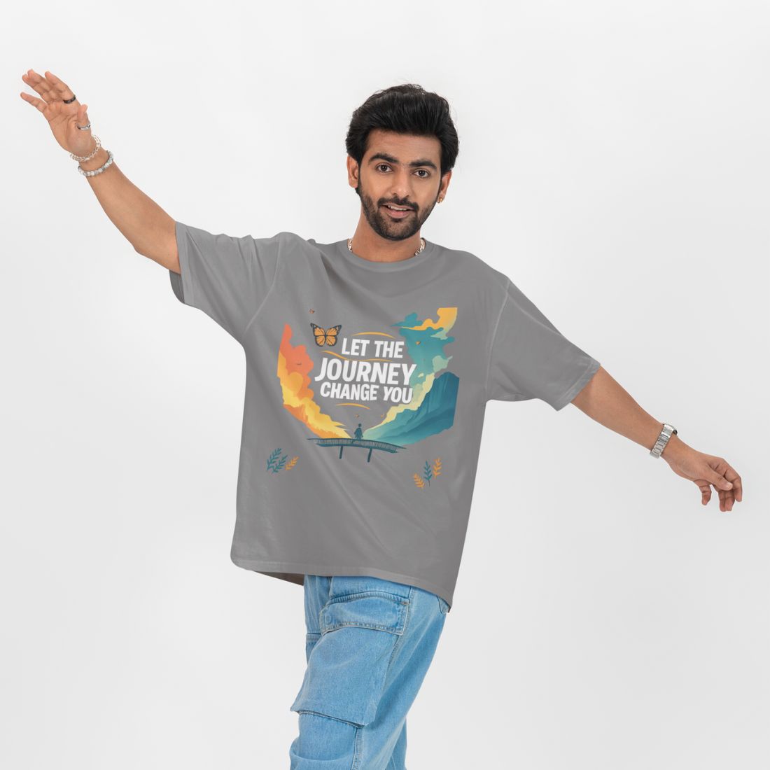 Let the Journey Change You Unisex Oversized  T-Shirt